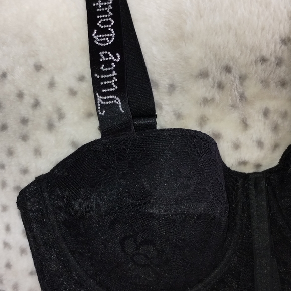 JUICY COUTURE BLACK CORSET BUSTIER SIZE 38C - Picture 3 of 5